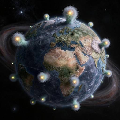 Luminescent Myco-Symbiote Cultivator Planet Floraeon