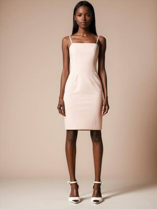 Chic Blush Pink Sheath Dress Outfit