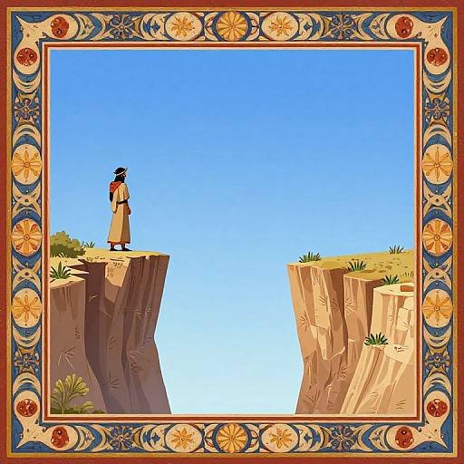 Minoan Mural Wizard Game Background