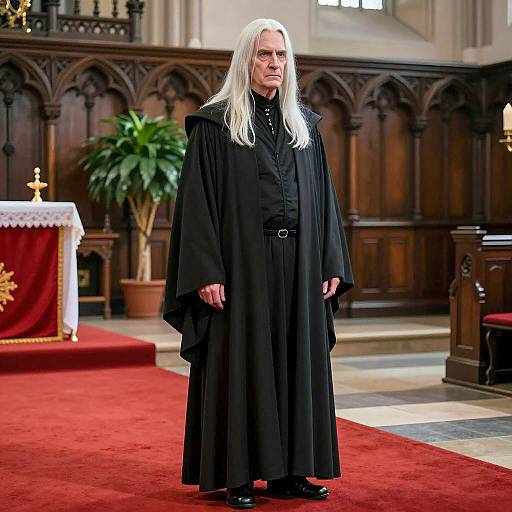 Elderly Voldemort in Ornate Church