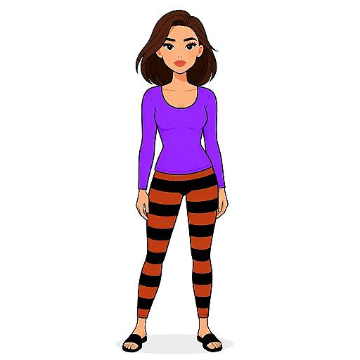 Casual Street Style Woman Portrait