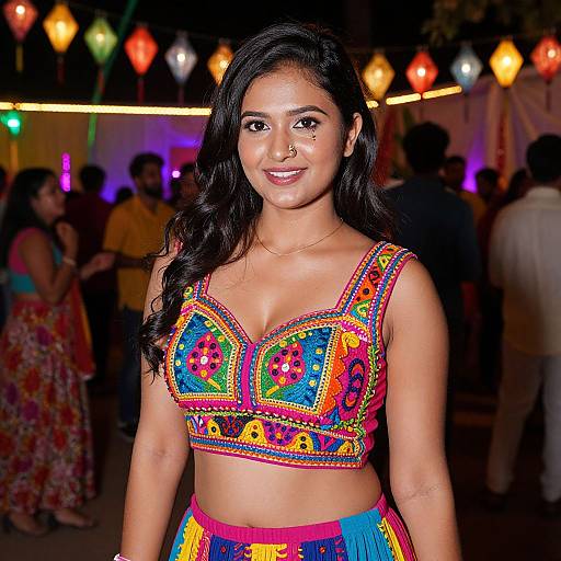 Vibrant Party Wear Choli Costume