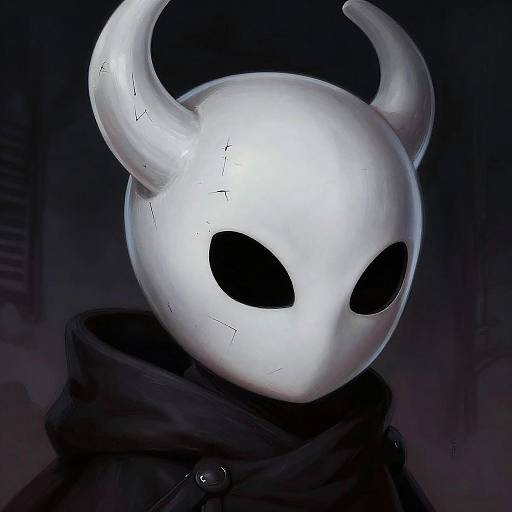 Hollow Knight Mask Close-Up Art