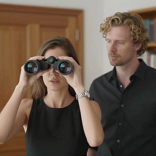 Focused Observation: A Woman and Man