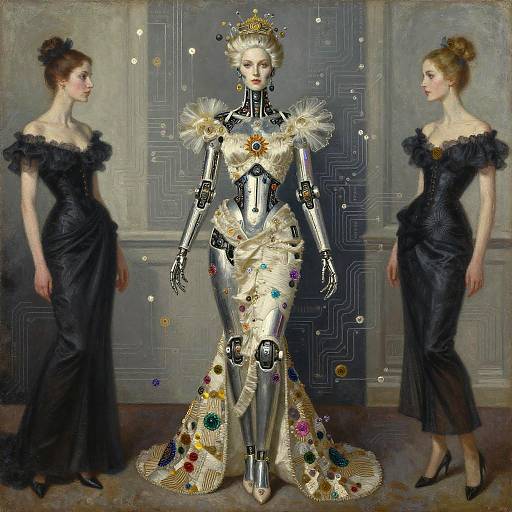 Neo-Renaissance Cyborg Marquise Art