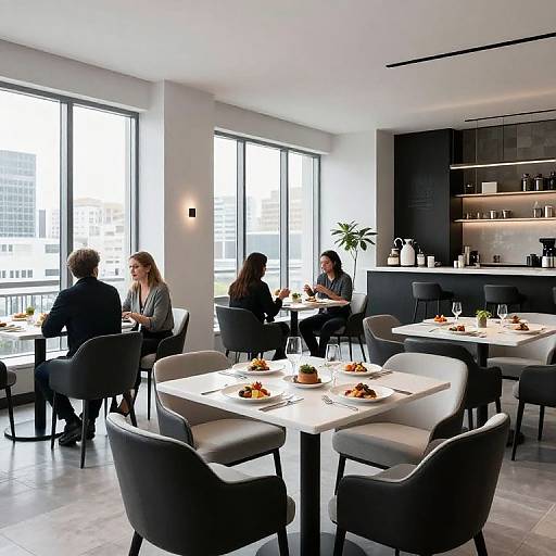 Modern Minimalist Restaurant Interior