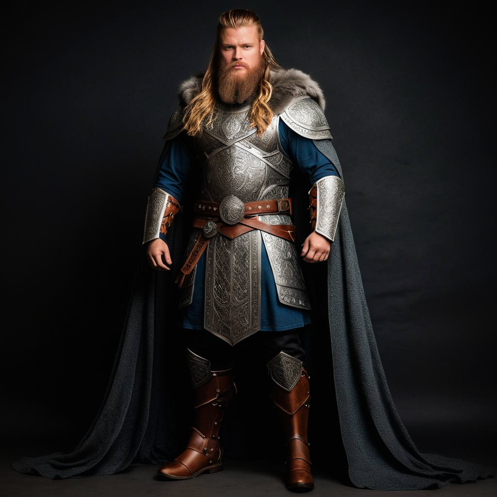 Proud Viking Jarl in Ornate Armor