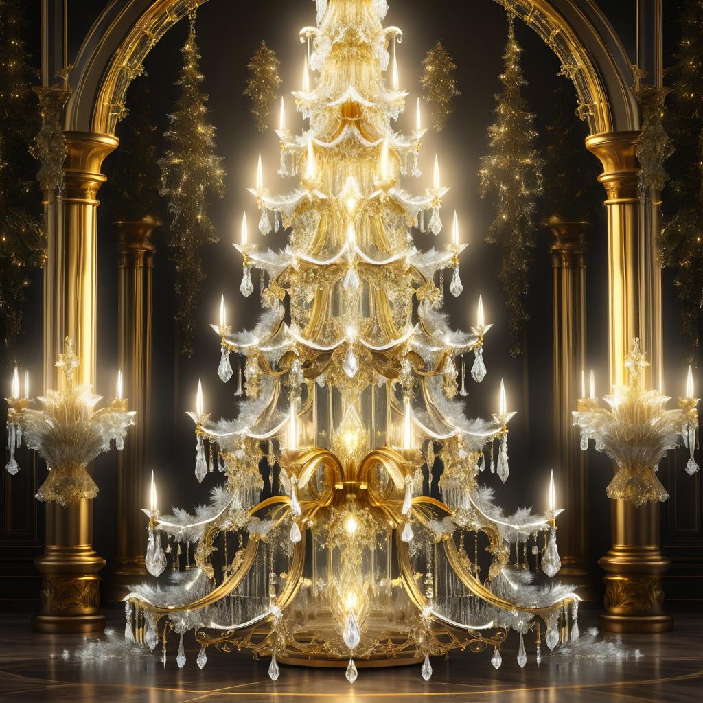 Elegant Baroque Christmas Tree Inspiration