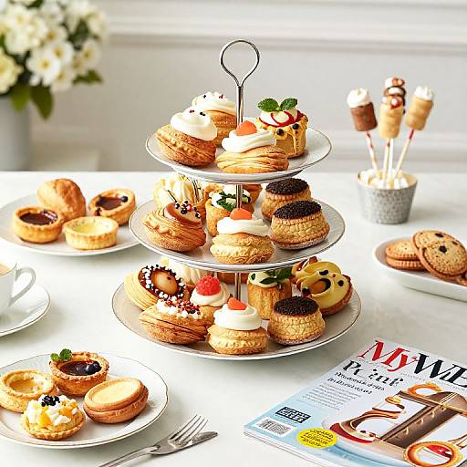 Afternoon Tea Table with Treats