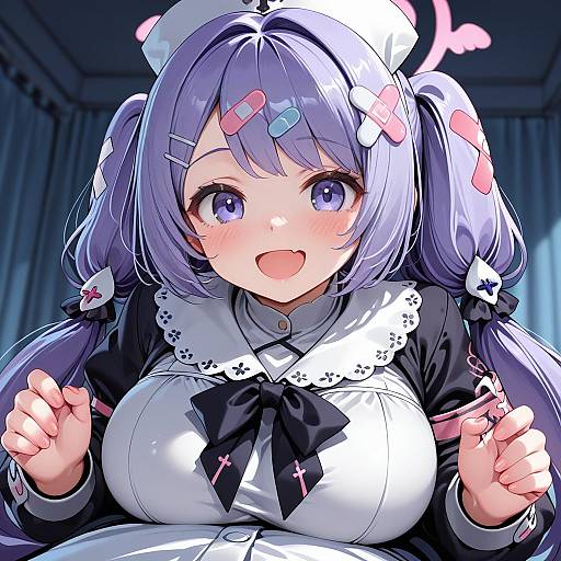 Illustration of Hanae (blue archive), blue archive in the style of Ndgd