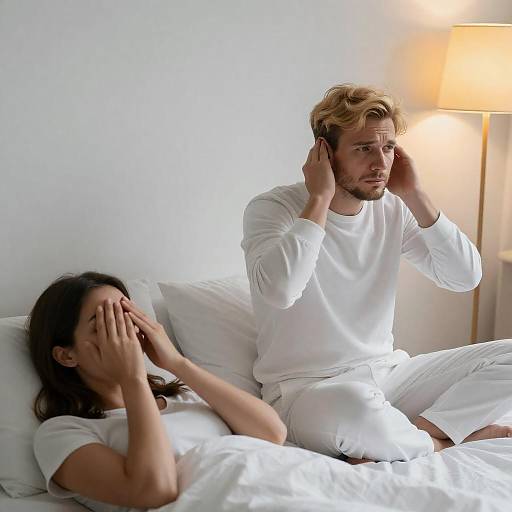 Emotional Distress in a Bedroom Scene