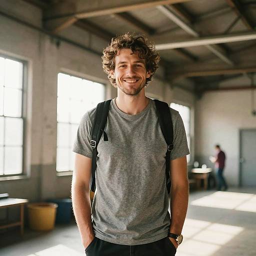 Candid Lifestyle Portrait in Loft
