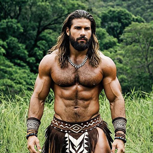 Realistic Caveman Costume for Male Model