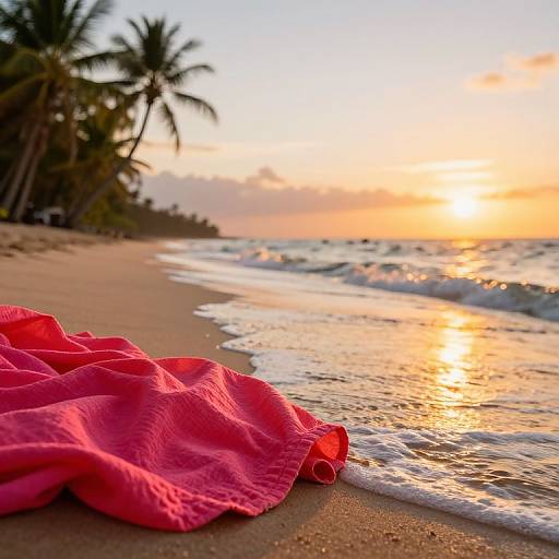 Tropical Beach Bikini Sunset