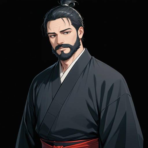 Elderly Man in Traditional Japanese Attire Elderly Man in Traditional Japanese Attire