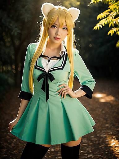Realistic Miki Hoshii Cosplay Photo