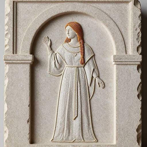 Stone Relief of Hardy Priestess
