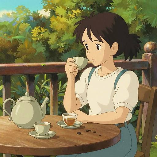 Studio Ghibli Afternoon Tea Scene