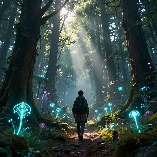 Tenther Exploring Mystical Ancient Forest