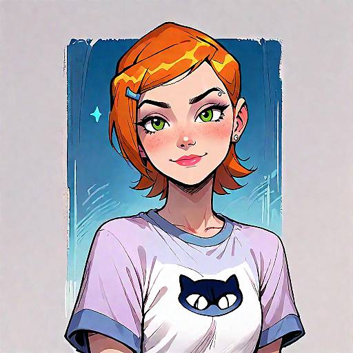 Petite Gwen Tennyson Anime Style