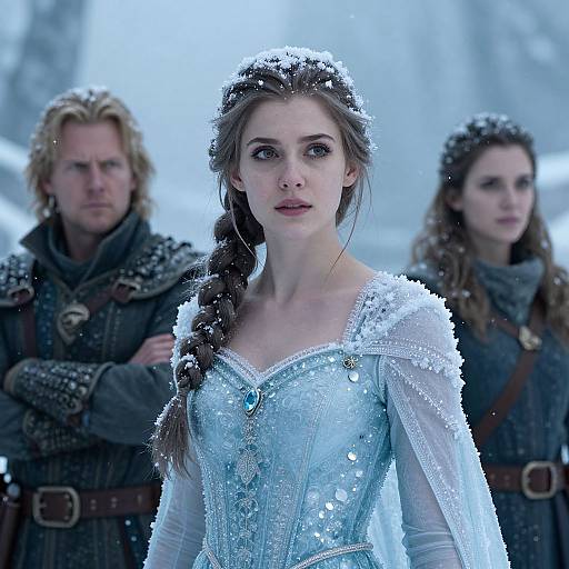Cinematic Ice Queen Portrait
