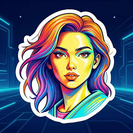 Vibrant Digital Vector Art Transformation