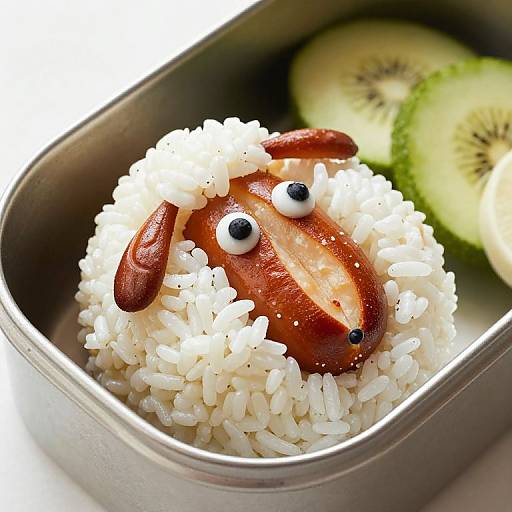 Cute Sheep Kyaraben Bento Lunch