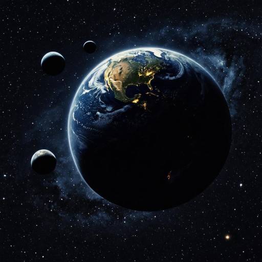 Earth and Planets in Starry Space