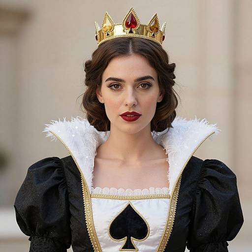 Queen of Spades Costume Close-Up