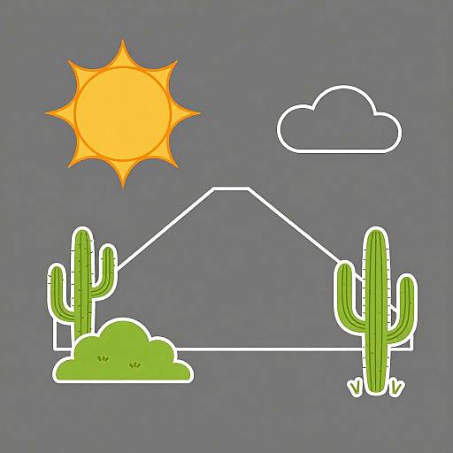 Isometric Nature Scene with Birds