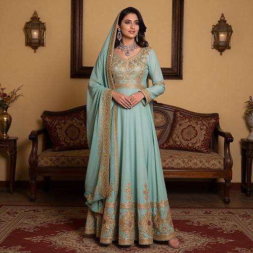 Woman in Traditional Persian Costume