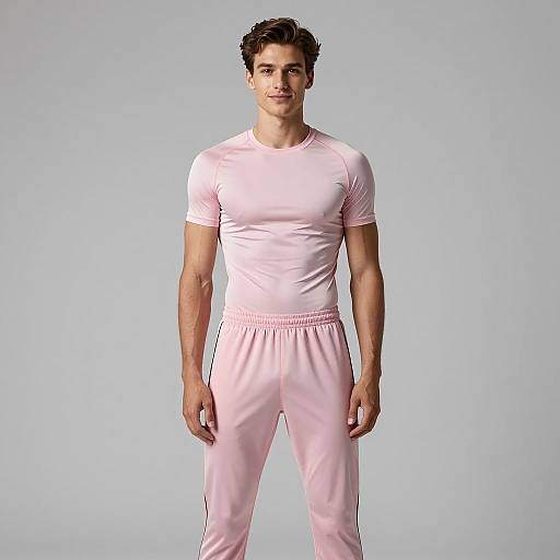 Stylish Male Workout Outfit Presentation