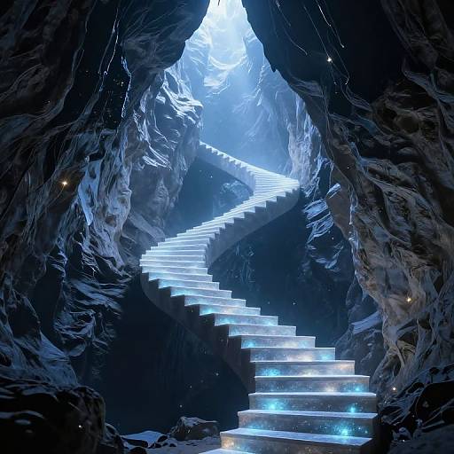 Ethereal Staircase to Starlit Void
