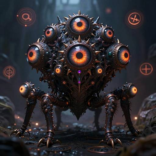 Ancient Many-Eyed Mythical Monster