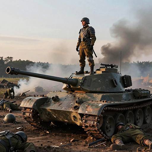 Heroic Krieg Soldier on Battlefield