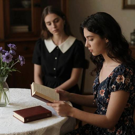 Intimate Moment: Two Women Reading