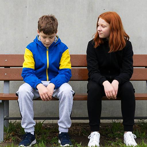 Contemplative Moment on a Bench