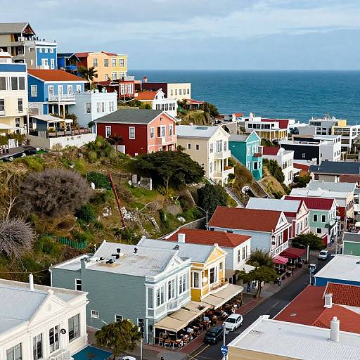 Valparaiso Vibrant Aerial Urban View