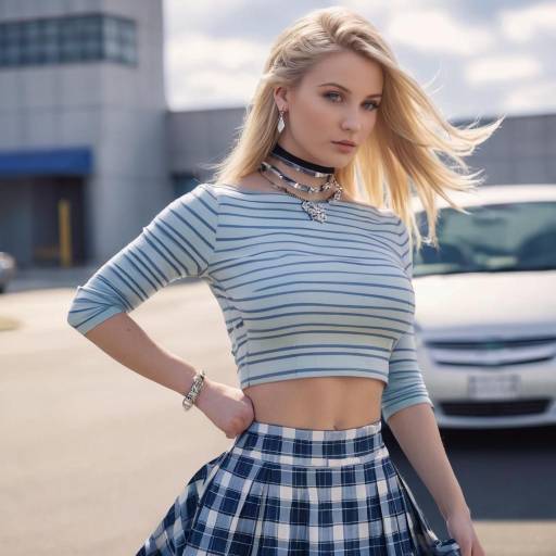 Stylish Woman in Urban Setting