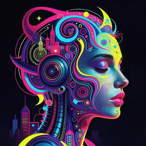 Cyberpunk Hybrid Animal Portrait