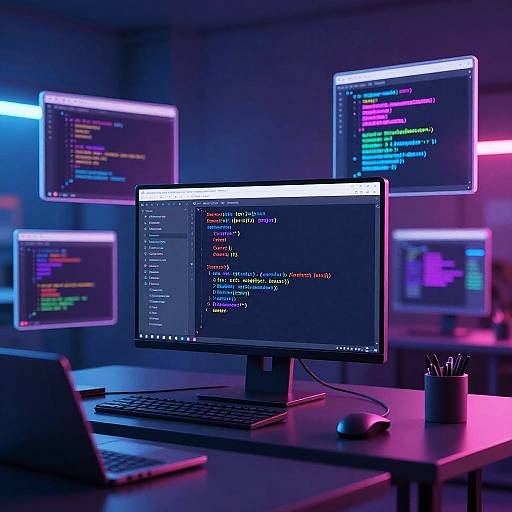 Neovim VR Immersive Coding Scene