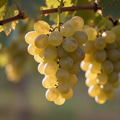 Ethereal Golden Grapes and Transformation