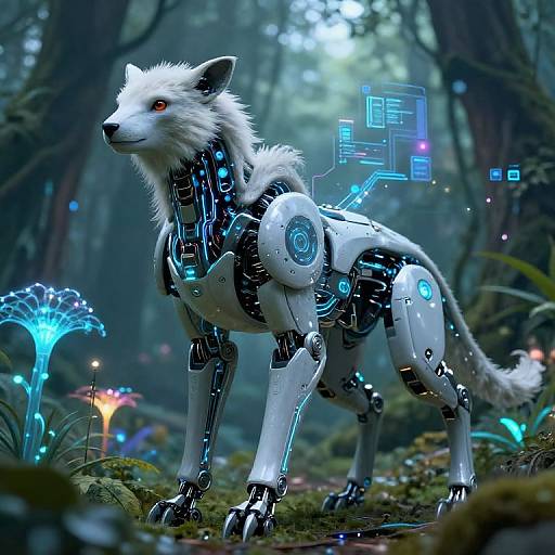 Futuristic Robotic Animal AI