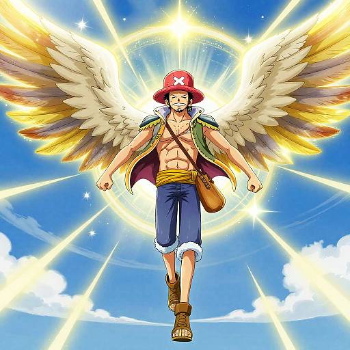One Piece Angel Soaring Above Grand Line