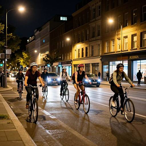Nighttime City Bike Ride
