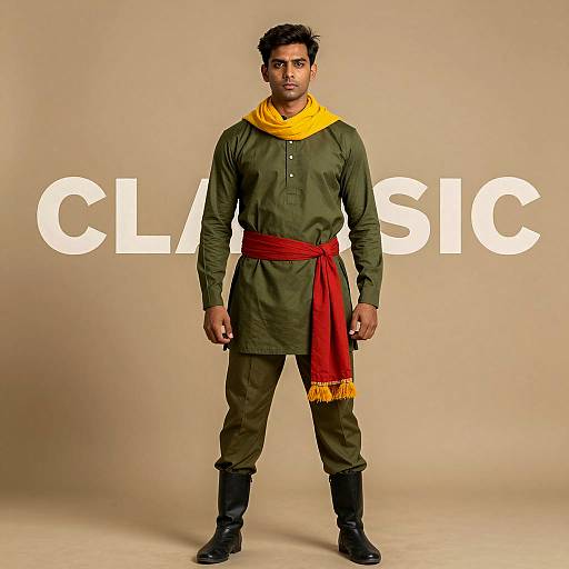 Traditional Warrior Costume Portrait