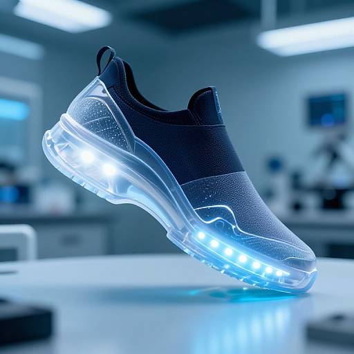 Futuristic LED Transparent Sole Shoe