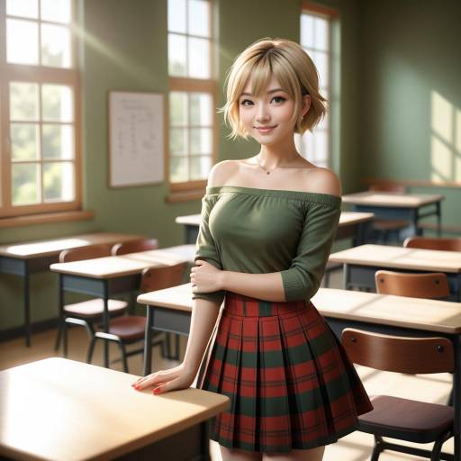 Young Woman in Classroom
