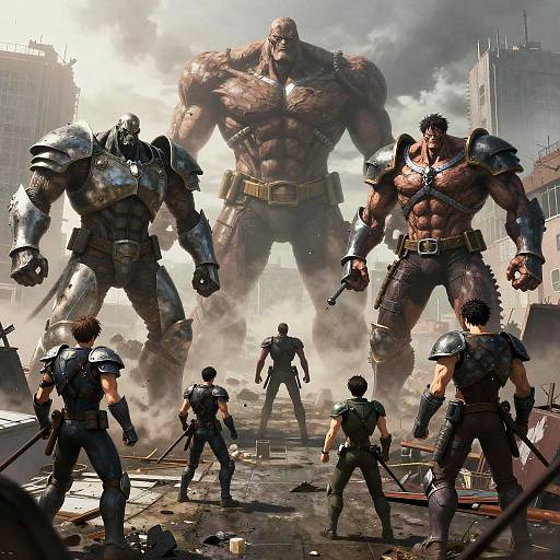 Titan Showdown on Rooftops