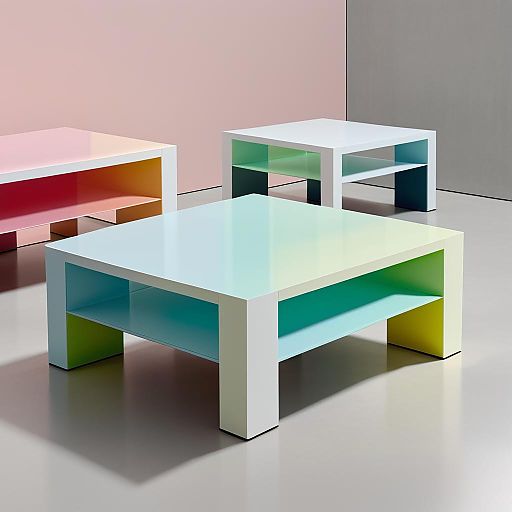 Artistic Colorful Coffee Table Design